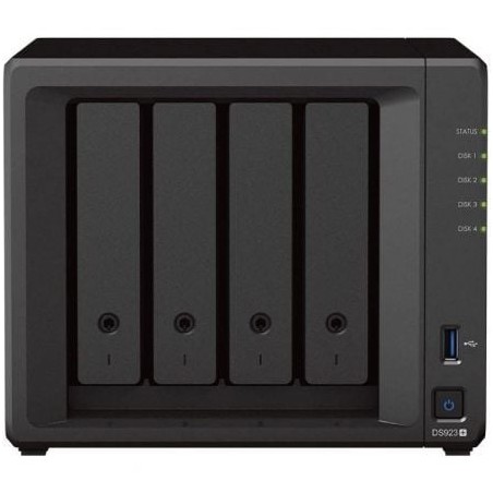 NAS Synology Diskstation DS923+- 4 Bahías 3-5"- 2-5"- 4GB DDR4- Formato Torre