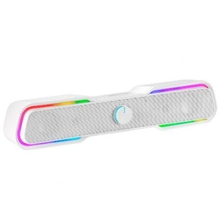 Barra de Sonido con Bluetooth Mars Gaming MSBX- 10W- 2-0- Blanca