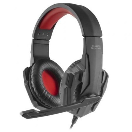 Auriculares Gaming con Micrófono Mars Gaming MH020- Jack 3-5- Rojos