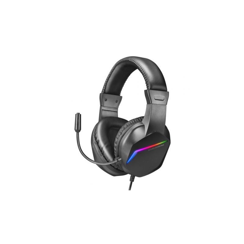 Auriculares Gaming con Micrófono Mars Gaming MH122- Jack 3-5- Negros