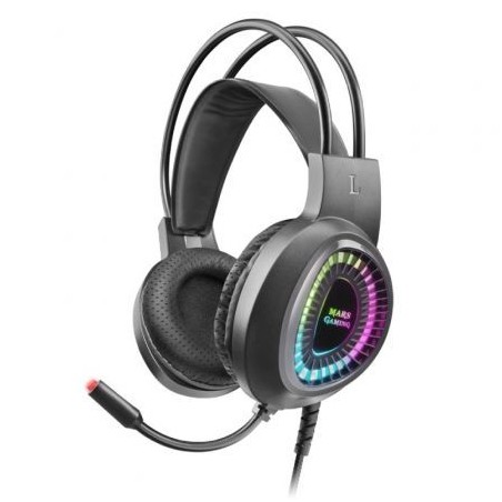 Auriculares Gaming con Micrófono Mars Gaming MH220- Jack 3-5- Negros