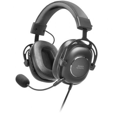 Auriculares Gaming con Micrófono Mars Gaming MH6- Jack 3-5- USB 2-0- Negros