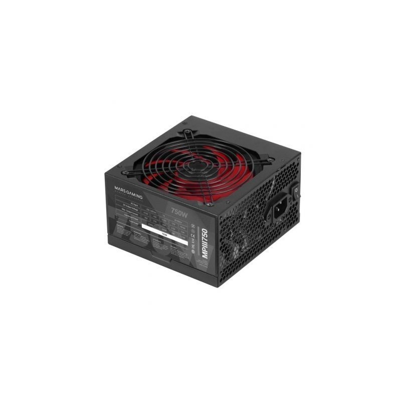 Fuente de Alimentación Mars Gaming MPIII750- 750W- Ventilador 12cm