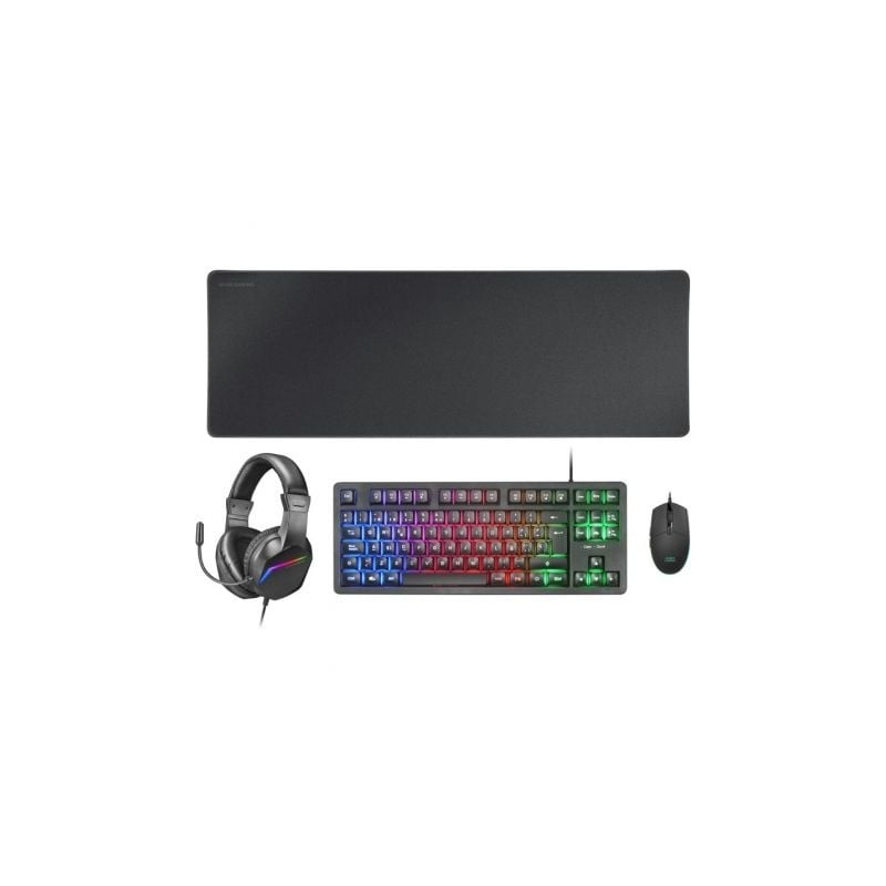 Pack Gaming Mars Gaming MCP-RGB3- Teclado RGB + RatÃ³n Ã“ptico + Alfombrilla XXL + Auriculares