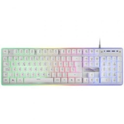 Teclado Gaming SemiMecánico Mars Gaming MK220ES- Blanco