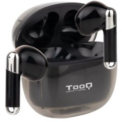 Auriculares Bluetooth TooQ Onyx TQBWH-0054B con estuche de carga- Autonomía 4h- Negros