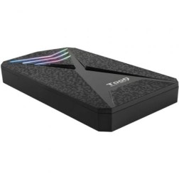 Caja Externa Gaming para Disco Duro de 2-5" TooQ TQE-2550RGB- USB 3-1- Sin tornillos