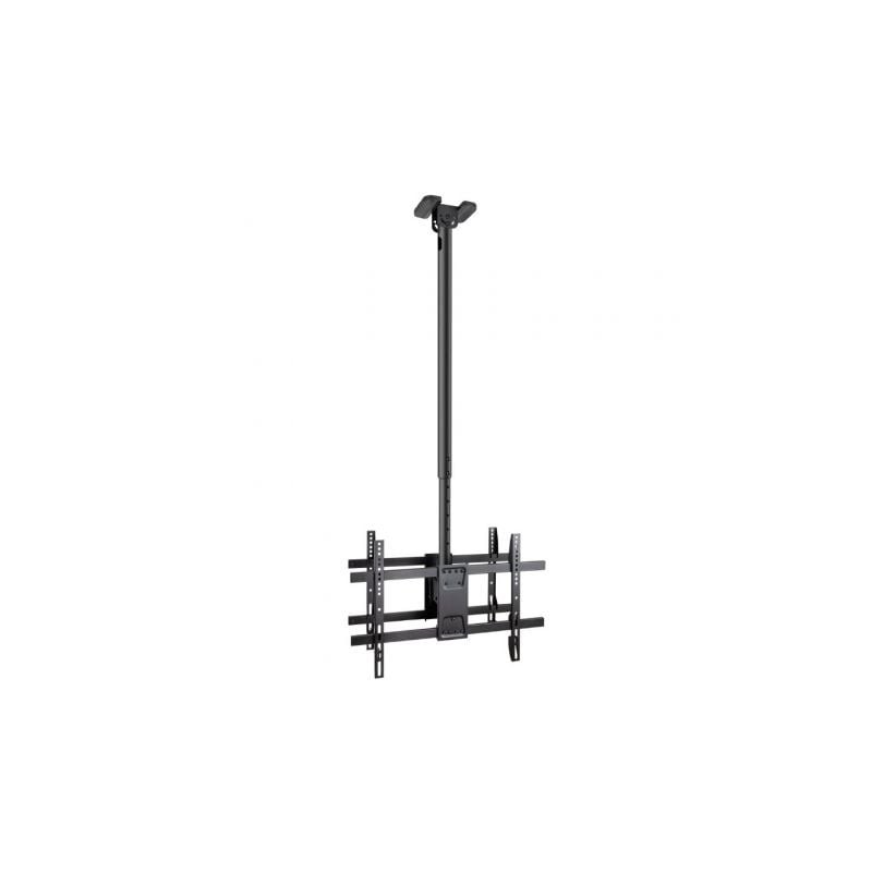 Soporte de Techo Giratorio- Inclinable- Nivelable TooQ LPCE2286TSLI-XL-B para 2 TV de 43-86"- hasta 100kg