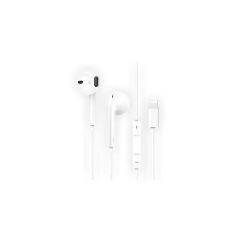 Auriculares Intrauditivos Tech One Tech earTECH HIP TEC1201- con Micrófono- Lightning- Blancos