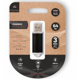 Pendrive 64GB Tech One Tech Basic USB 2-0- Negro