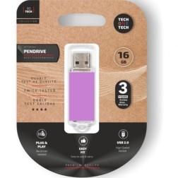 Pendrive 16GB Tech One Tech Basic USB 2-0- Purpura Claro