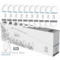 Pack 10 Cables Lightning Tech One Tech Basik TEC2952- USB Macho - Lightning Macho- 1m- Blanco