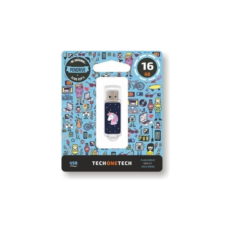 Pendrive 16GB Tech One Tech Unicornio Dream USB 2-0