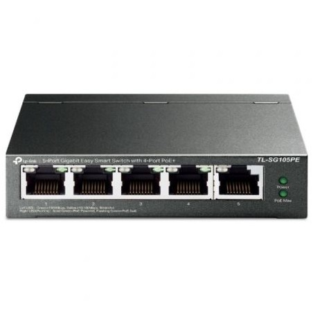 Switch TP-Link TL-SG105PE 5 Puertos- RJ-45 10-100-1000 PoE