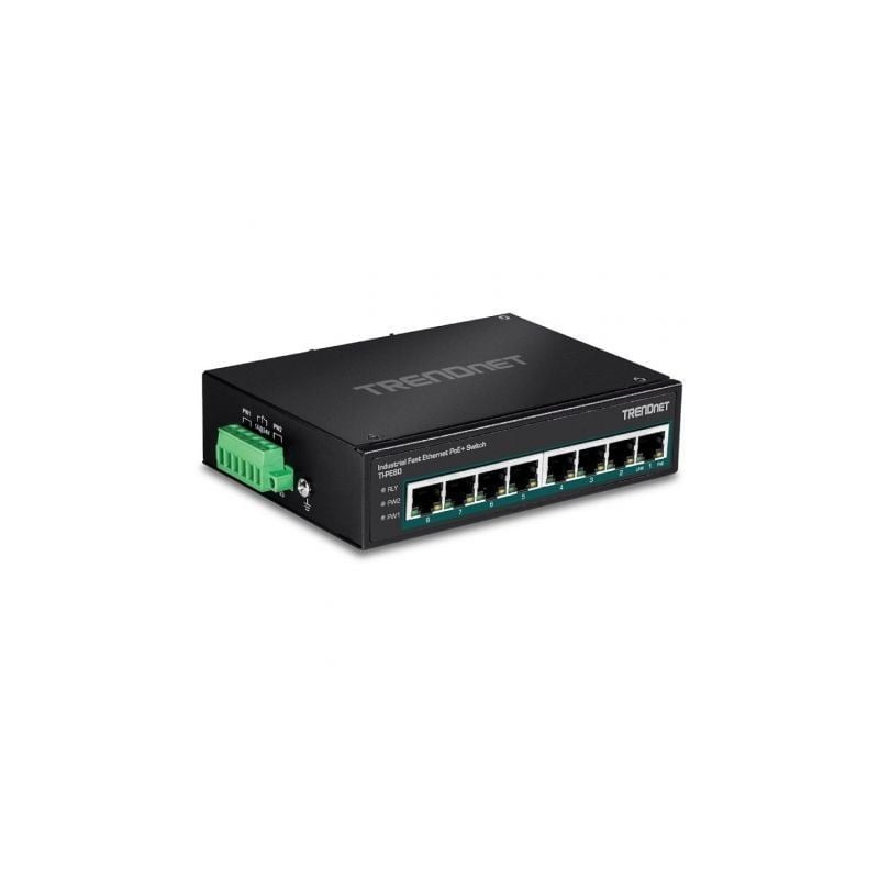 Switch TRENDnet TI-PE80 8 Puertos- RJ-45 Gigabit 10-100 PoE