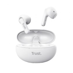 Auriculares Bluetooth Trust Yavi ENC con estuche de carga- Blancos