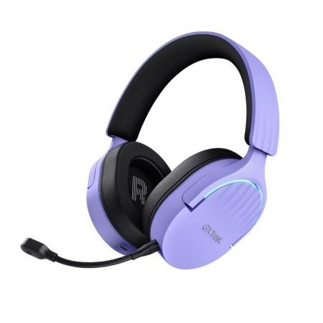 Auriculares Gaming Inalámbricos con Micrófono Trust Gaming GXT 491 Fayzo- Bluetooth- Jack 3-5- Morados