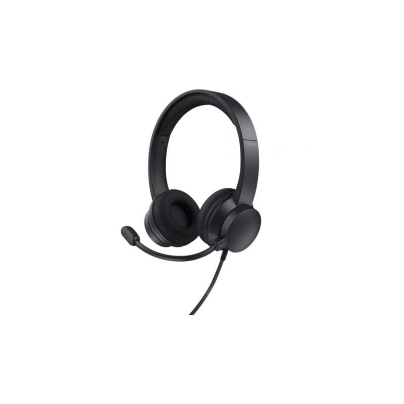 Auriculares Trust HS-260- con Micrófono- USB- Negros