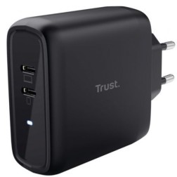 Cargador de Pared Trust Maxo 65W 2P- 2xUSB Tipo-C- 65W