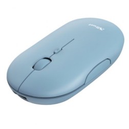 Ratón Inalámbrico por Bluetooth Trust Puck- Batería recargable- Hasta 1600 DPI- Azul