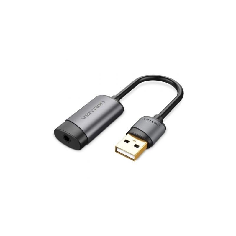 Tarjeta de Sonido Vention CDJHB- USB Macho - Jack 3-5 Hembra