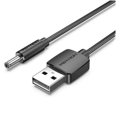 Cable Conversor USB Vention CEXBD- USB Macho - DC 5-5mm Macho- 50cm- Negro