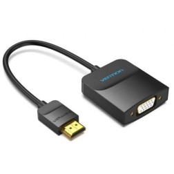 Conversor Vention 42154- HDMI Macho - VGA Hembra- 15cm- Negro