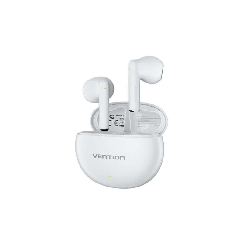 Auriculares Bluetooth Vention ELF 06 NBKW0 con estuche de carga- Autonomía 6h- Blancos