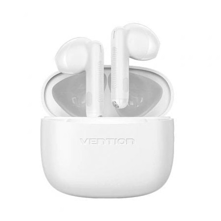 Auriculares Bluetooth Vention ELF 03 NBHW0 con estuche de carga- Autonomía 6h- Blancos