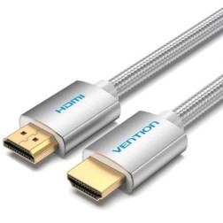 Cable HDMI 2-0 4K Vention AABIH- HDMI Macho - HDMI Macho- 2m- Plata