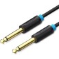 Cable Mono Vention BAABH- Jack 6-5 Macho - Jack 6-5 Macho- 2m- Negro