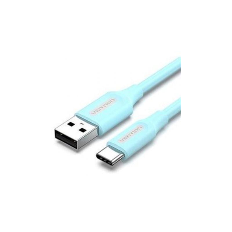 Cable USB 2-0 Tipo-C Vention COKSG- USB Tipo-C Macho - USB Macho- Hasta 60W- 480Mbps- 1-5m- Azul