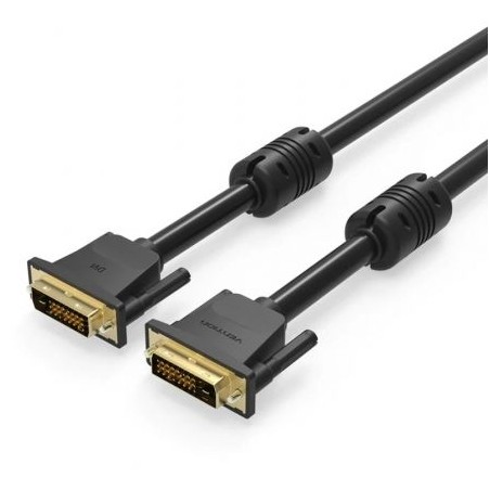 Cable DVI Vention EAABG- DVI-D Macho - DVI-D Macho- 1-5m- Negro