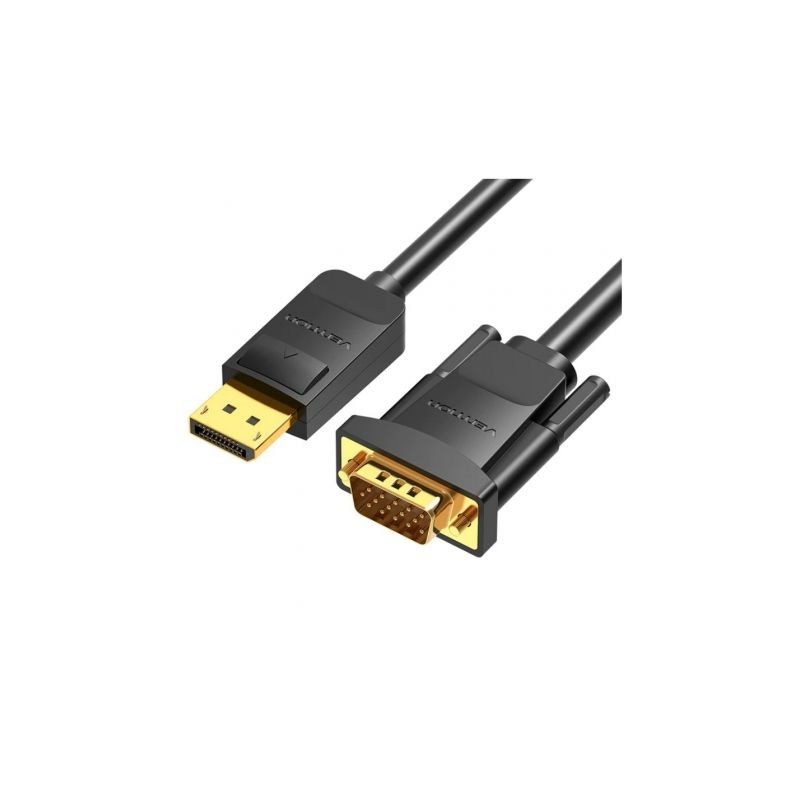 Cable Conversor Vention HBLBH- DisplayPort Macho - VGA Macho- 2m- Negro