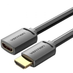 Cable Alargador HDMI 4K Vention AHCBF- HDMI Macho - HDMI Hembra- 1m- Negro