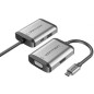 Conversor Vention TFAHB- 1xUSB- 1xHDMI- 1xVGA- 1xUSB Tipo-C PD- 15cm- Gris