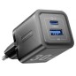 Cargador Gan de Pared Vention FEQB0-EU- 1xUSB Tipo-C- 1xUSB- 30W