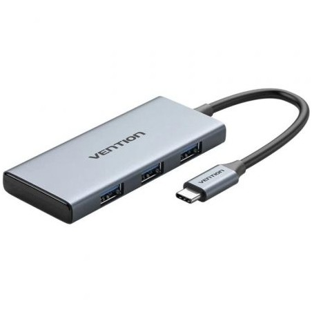 Docking USB Tipo-C Vention TOOHB- 1xHDMI- 3xUSB- 1xLector Tarjetas SD y MicroSD- Gris