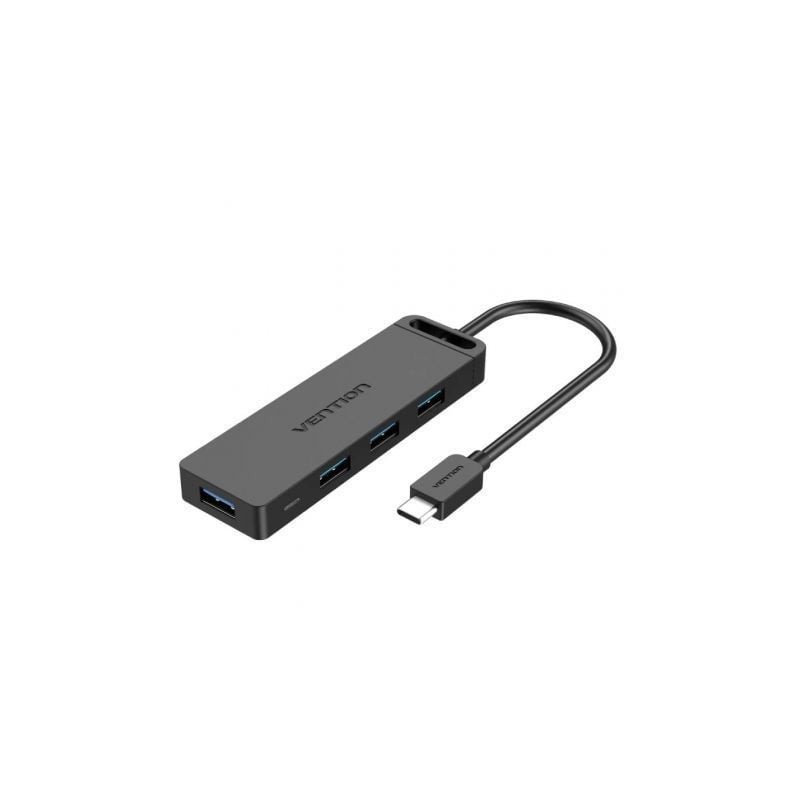 Hub USB Tipo-C Vention TGKBD- 4xUSB- 1xMicroUSB PD- 50cm