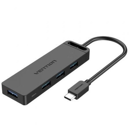 Hub USB Tipo-C Vention TGKBF- 4xUSB- 1xMicroUSB PD- 1m