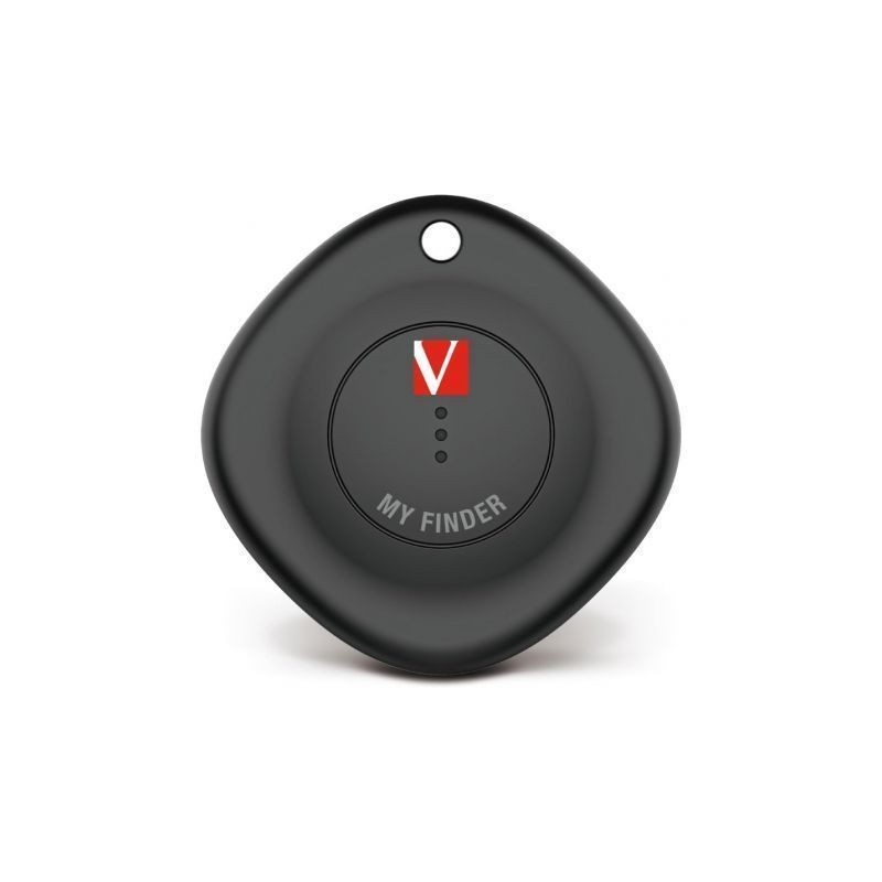 Localizador Verbatim My Finder Bluetooth Tracker MYF-01 compatible con Apple- Incluye Llavero y Pila- Negro