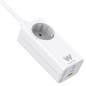 Regleta Woxter PE26-180- 1 Tomas de Corriente- 2 USB Tipo-C- 1 USB-A- Cable 1-5m- Blanco