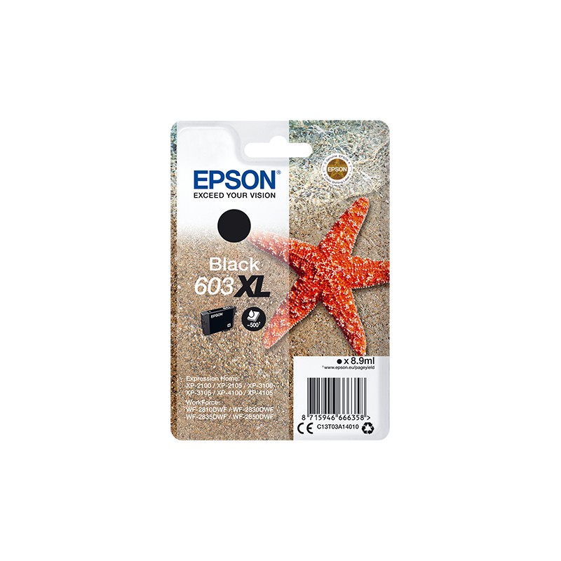 Cartucho tinta epson c13t03a14010 singlepack negro