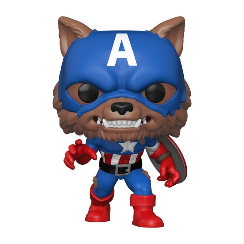 Funko pop marvel capitan america capwolf