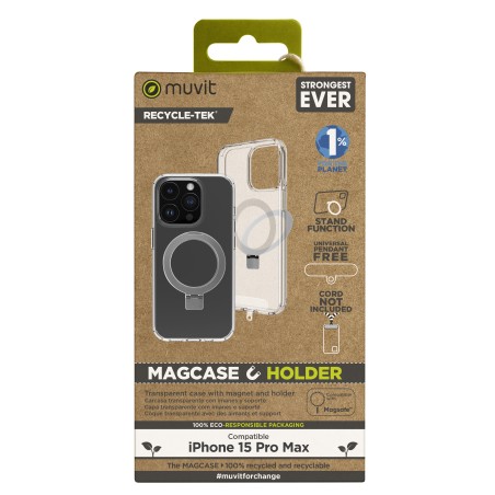 Funda muvit recycletek magsafe + soporte