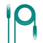 Cable de Red RJ45 UTP Nanocable 10-20-0401-GR Cat-6- 1m- Verde