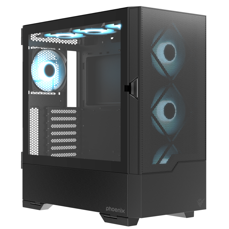 Caja gaming phoenix ember atx doble