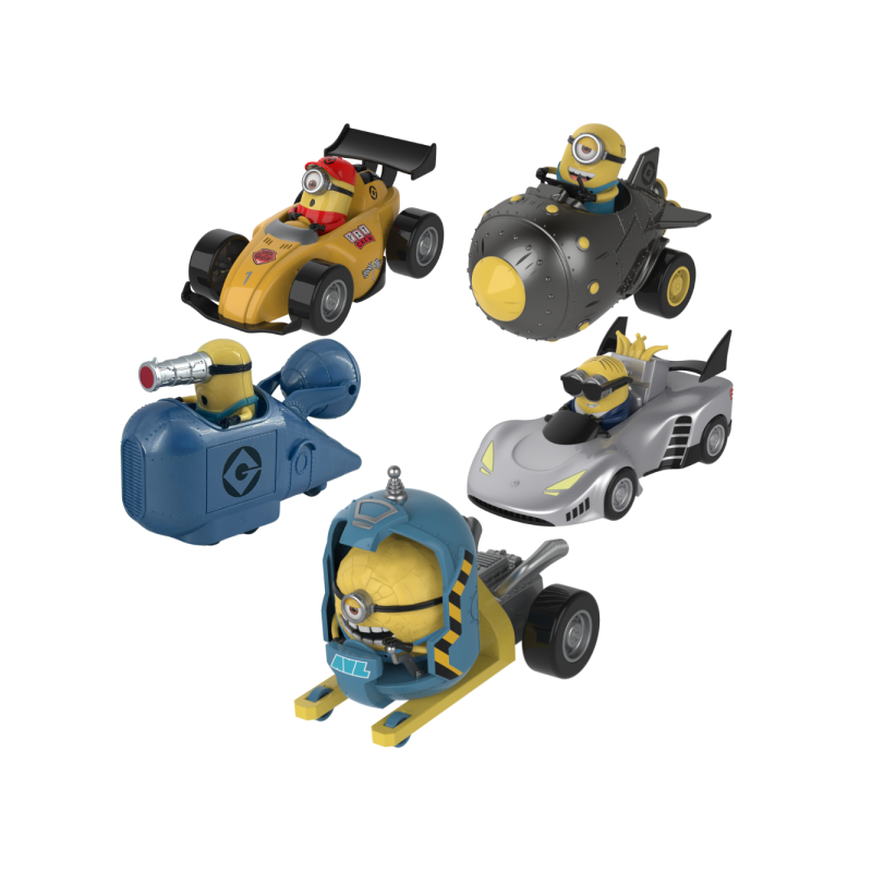 Figura vehículos minions 1 unidad aleatoria