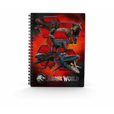 Libreta efecto 3d carnivorous jurassic world