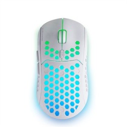 Ratón Gaming Inalámbrico Mars Gaming MMW3W- Batería recargable- Hasta 3200 DPI- Blanco